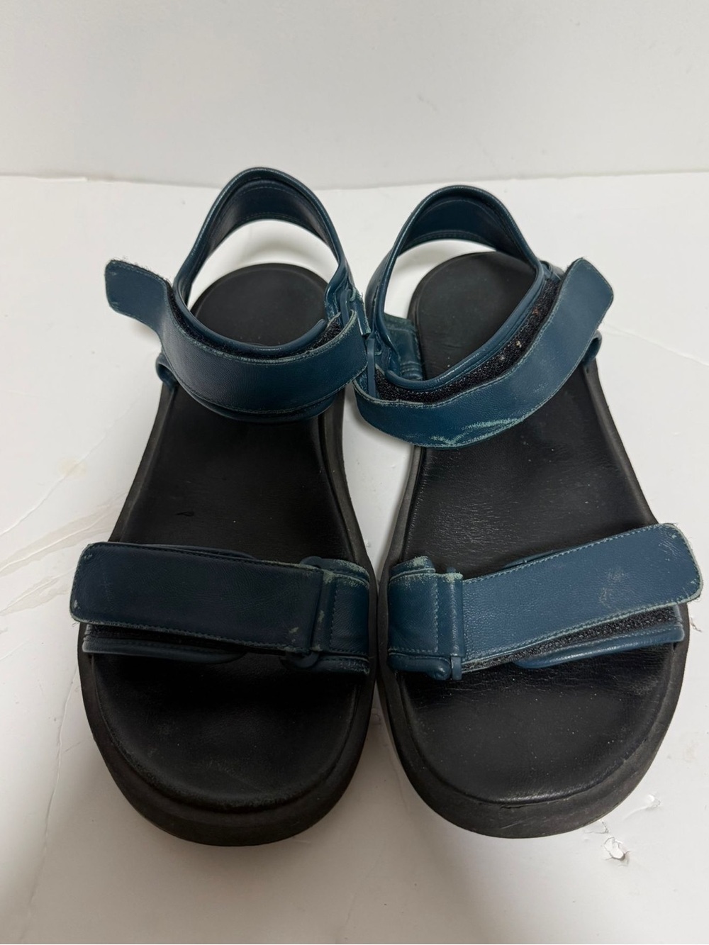 The Row Hook-And-Loop Flat Sandals Eggshell Nappa Leather EU 39.5 - Picture 9 of 13